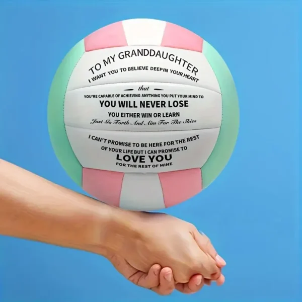 Inspirational Volleyball with Pump for Granddaughter