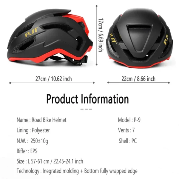 PJT Ultra-Lightweight Bicycle Helmet