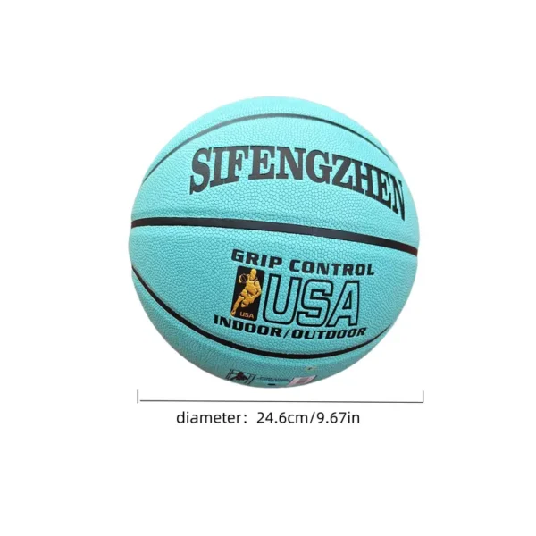 Green PU Non Slip Basketball