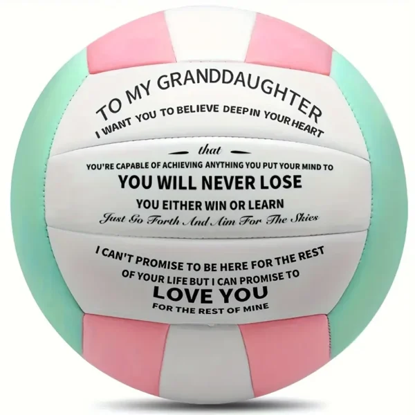 Inspirational Volleyball with Pump for Granddaughter