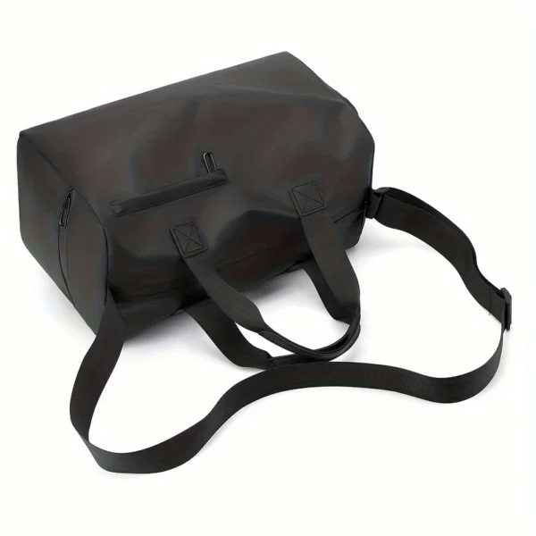 Black Fitness Bag with Shoe Compartment